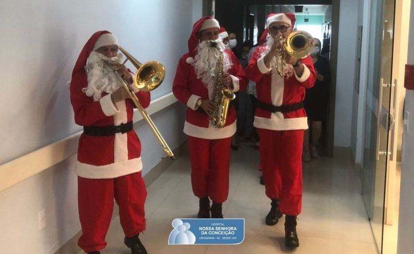 Banda de Papais Noeis - Criciuma, realiza visita ao Hospital Nossa Senhora da Conceição. Banda de Papais Noeis - Criciuma, realiza visita ao Hospital Nossa Senhora da Conceição.