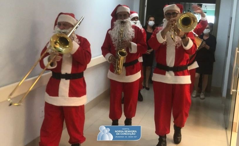 Banda de Papais Noeis - Criciuma, realiza visita ao Hospital Nossa Senhora da Conceição. Banda de Papais Noeis - Criciuma, realiza visita ao Hospital Nossa Senhora da Conceição.