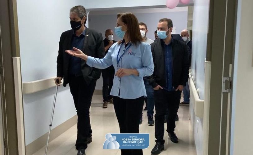 Hospital Nossa Senhora da Conceição recebe a visita do Secretário de Saúde André Motta Ribeiro.