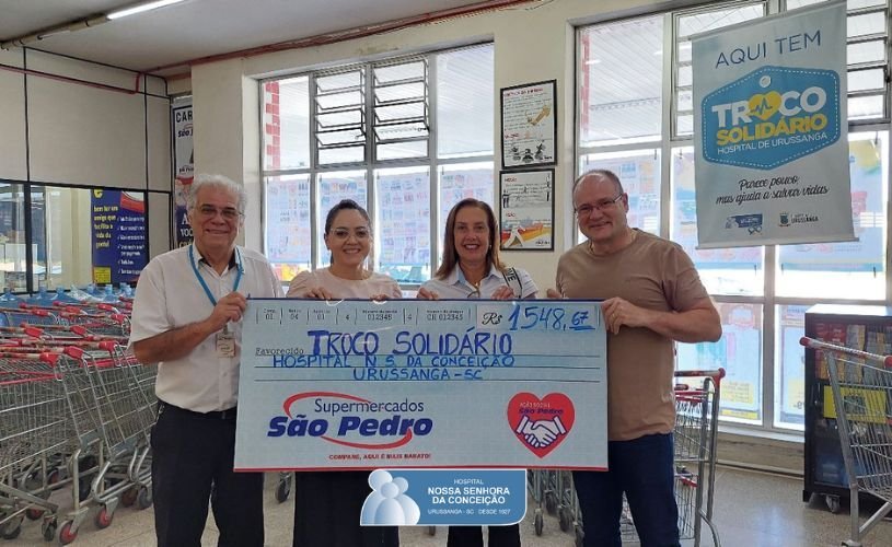 Hospital Nossa Senhora da Conceição recebe repasse da campanha Troco Solidário Hospital Nossa Senhora da Conceição recebe repasse da campanha Troco Solidário