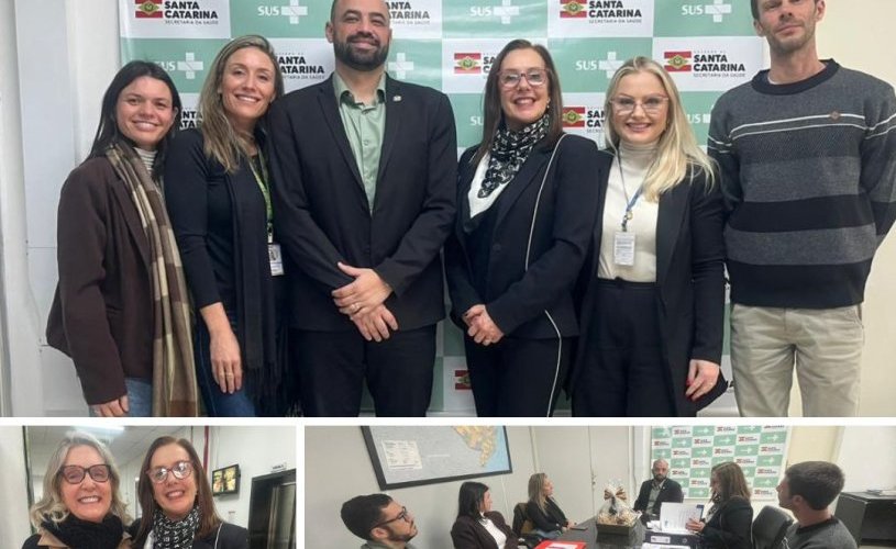 Reunião com o Secretário Estadual da Saúde e a Gerente de Monitoramento e Avaliação em Saúde Reunião com o Secretário Estadual da Saúde e a Gerente de Monitoramento e Avaliação em Saúde