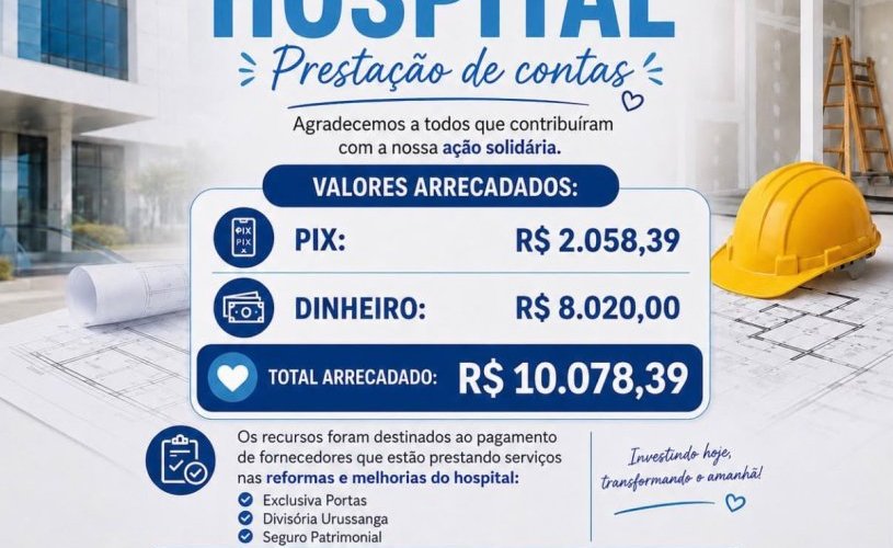 Prestação de Contas | Pedágio Hospital Prestação de Contas | Pedágio Hospital